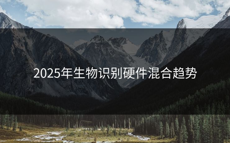2025年生物识别硬件混合趋势