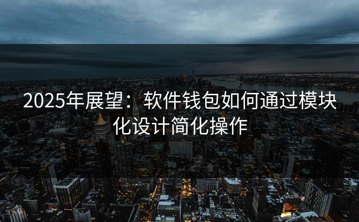 2025年展望：软件钱包如何通过模块化设计简化操作